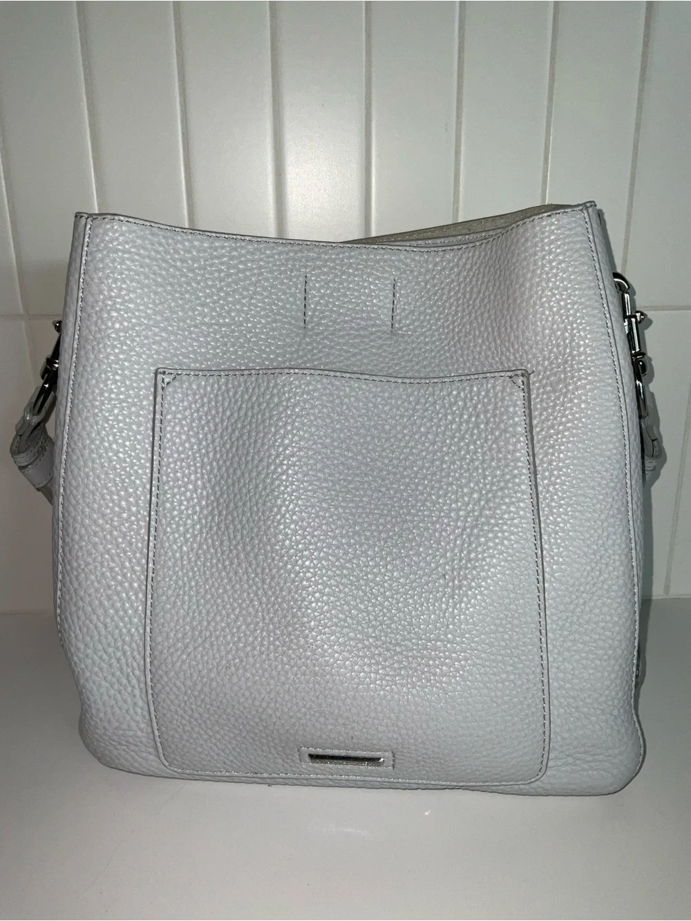 Rebecca Minkoff Darren Putty Pebbled Leather Shoulder Hobo